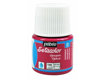 6857 barva na textil pebeo setacolor opaque 45 ml ruzova malinova 81