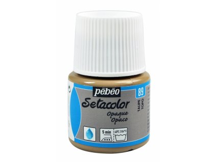 6881 barva na textil pebeo setacolor opaque 45 ml hneda taupe 89