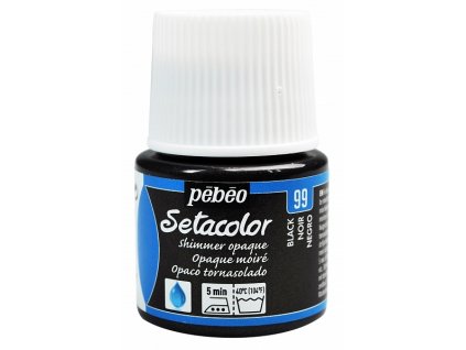 6896 barva na textil pebeo setacolor opaque 45 ml cerna leskla 99