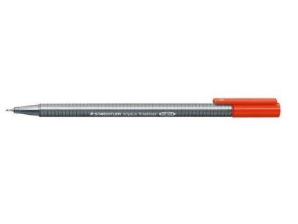 7301 2 staedtler triplus fineliner 334 0 3mm 2 cervena