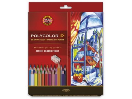 8690 1 umelecke pastelky polycolor 48ks v krabicce 3836