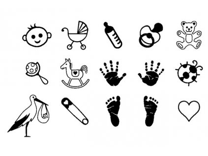 10010 sada 15 ks razitek heyda baby