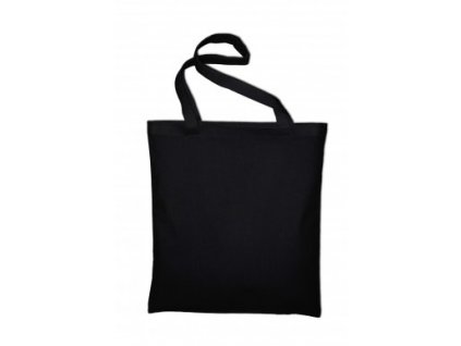 10670 taska bavlnena cerna 38x42 cm dlouhe ucho