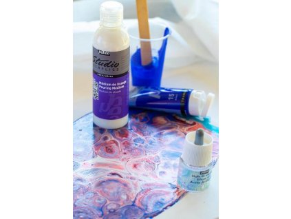 11750 akrylova barva pebeo studio acrylic 100 ml 017 modr phthalocyanova