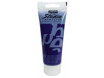 11831 akrylova barva pebeo studio acrylic 100 ml 047 fialovy kobalt tmavy