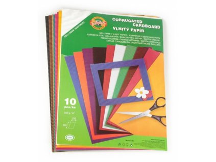28569 vlnity papir 25x35 cm sada 10 listu 10 barev