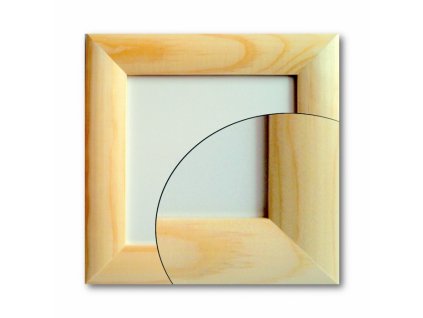 12995 ramecek dreveny 12x12 cm zaoblena lista