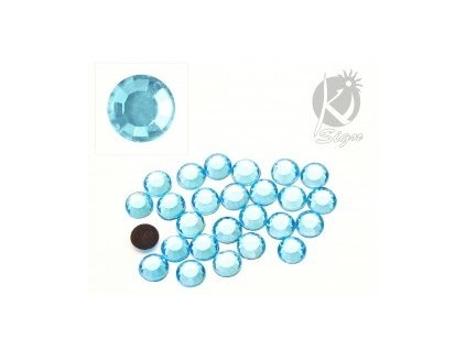 13244 nazehlovaci kaminky na textil 3mm 140ks aquamarin