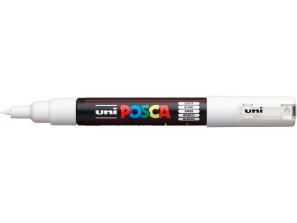 UNI POSCA PC 1MC white. (2)