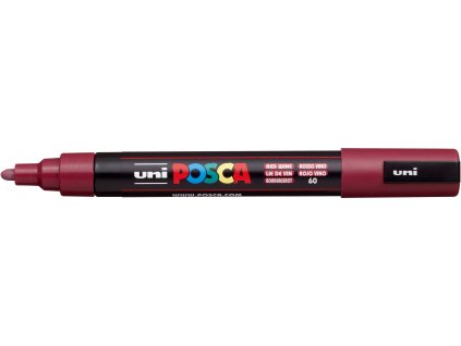 UNI POSCA PC 5M wine red. (2)