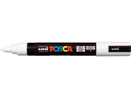 UNI POSCA PC 5M 2.5 mm white. (2)