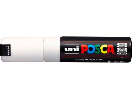 UNI POSCA PC 7M white. (2)