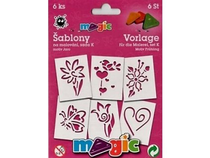 14747 magic sablony papirove 6ks sada k jaro