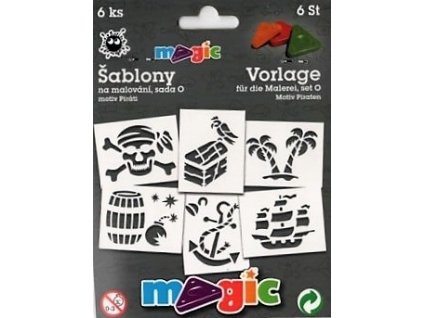 30678 magic sablony papirove 6 ks sada o pirati