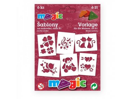 30699 magic sablony papirove 6 ks sada b1 laska