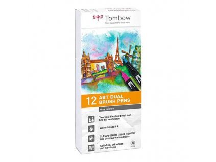 abt dual brush pen odstiny sede sada 12 ks tombow (1)