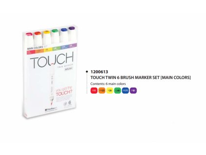15092 1 designersky fix touch brush sada 6 zakladni barvy
