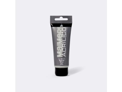 34005 4 akrylova barva maimeri acrilico 75 ml stribrna 003
