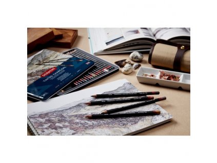 34623 tonovane uhly derwent tinted charcoal sada 12 barev
