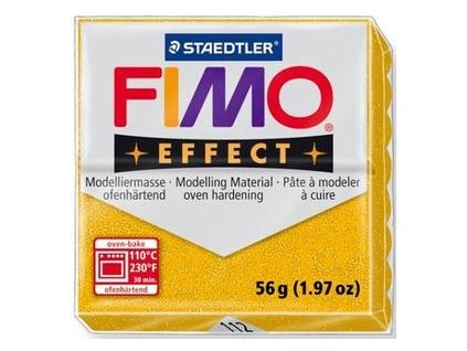 35385 fimo effect polymerova hmota 56g glitrova zlata 112