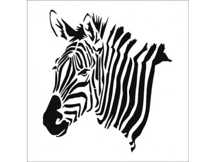 35862 sablona plastova 25 x 25 cm zebra