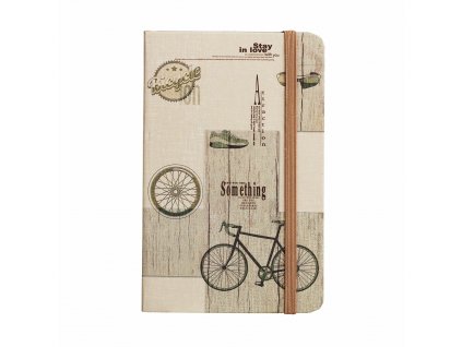 zapisnik ctvereckovany travel 14 x 9 cm design bicycle
