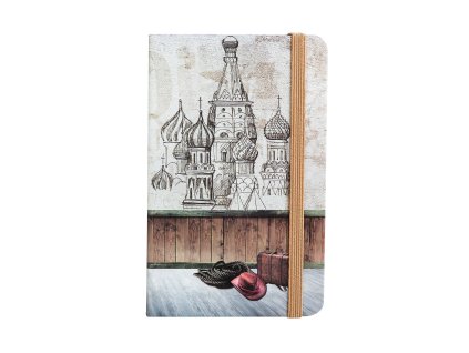 zapisnik ctvereckovany travel 14 x 9 cm design kreml