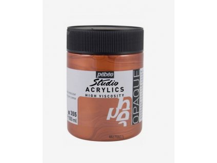 Akrylová barva Pébéo Studio Acrylic 500 ml - irizující měděná 355