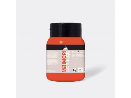 Akrylová barva Maimeri Acrilico 500ml - Červeň perm. střední