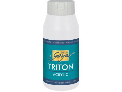 Akrylová barva SOLO GOYA Triton 750 ml bílá míchací