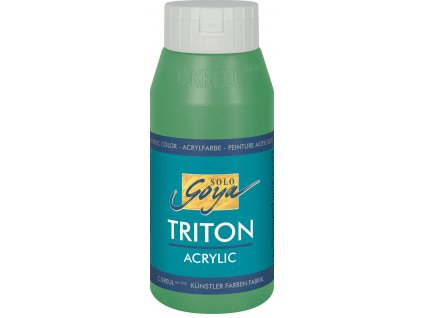 Akrylová barva SOLO GOYA Triton 750 ml zelená permanentní