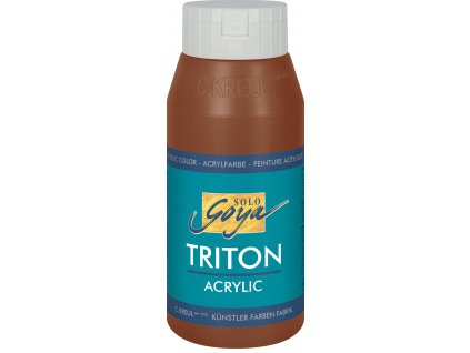 Akrylová barva SOLO GOYA Triton 750 ml hnědá tmavý oxid