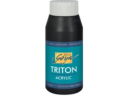 Akrylová barva SOLO GOYA Triton 750 ml černá