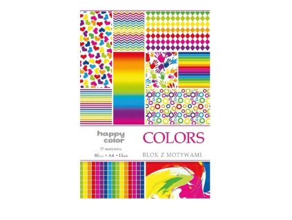Sada barevných papírů s motivy Colors A4, 80g, 15L
