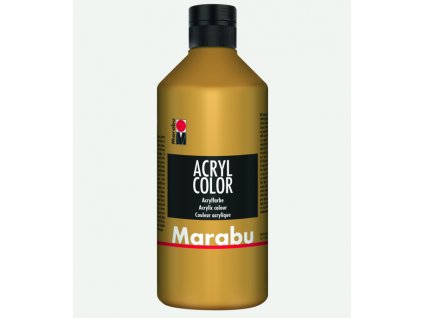 Akrylová barva Marabu Acryl Color 500 ml - zlatá 084