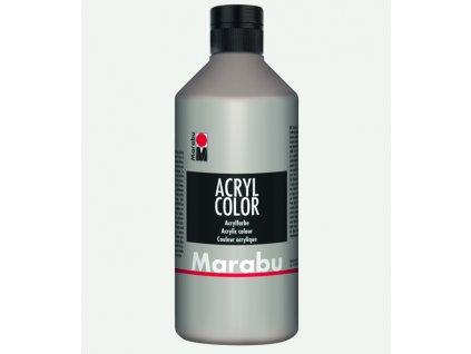 54440 akrylova barva marabu acryl color 500 ml stribrna 082