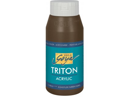 Akrylová barva SOLO GOYA Triton 750ml hnědá havana