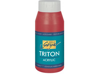 Akrylová barva SOLO GOYA Triton 750 ml červená karmín