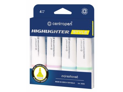 55430 pastelovy zvyraznovac centropen style sada 4 ks