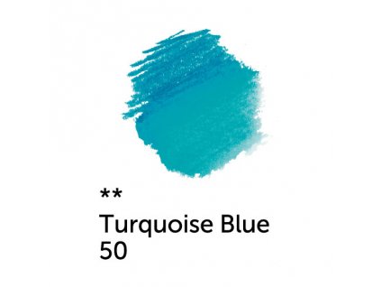 white nights akvarelova pastelka 50 turquoise blue