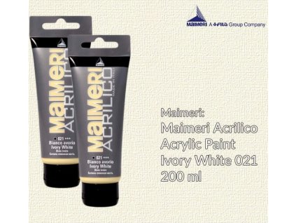 59624 akrylova barva maimeri acrilico 200 ml slonova kost 021