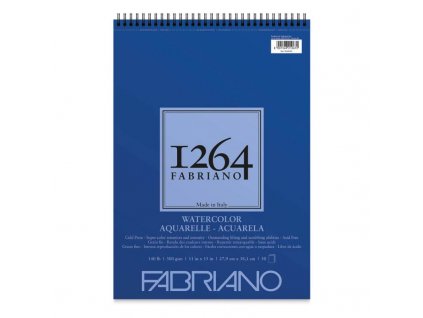 fabriano 1264 aquarelle blok na spirale 300g (1)