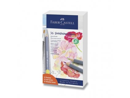 64495 pastelky faber castell goldfaber aqua 36 ks