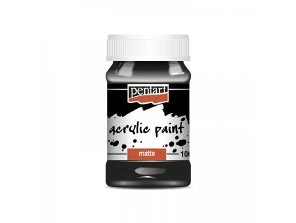 Matná akrylová barva Pentart 100 ml – černá