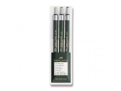 66117 3 mikrotuzka faber castell tk fine sada 3 ks 0 35 0 5 0 7 mm