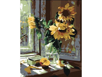 Malování podle čísel na plátně 24x30 Slunečnice