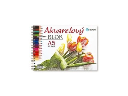Akvarelový blok BOBO 250 g, A5, 20 listů
