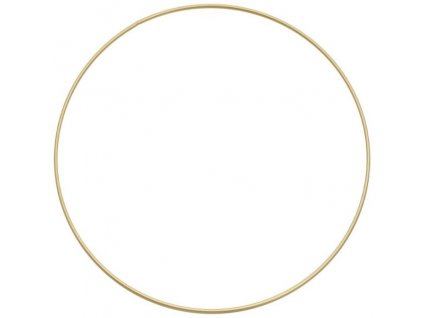 Kovový kruh na lapač snů 30 cm, zlatý