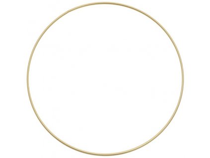 Kovový kruh na lapač snů 45 cm, zlatý