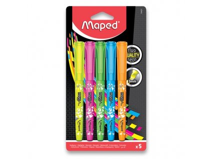 Maped Fluo’Peps Pen zvýrazňovače, sada 5 ks